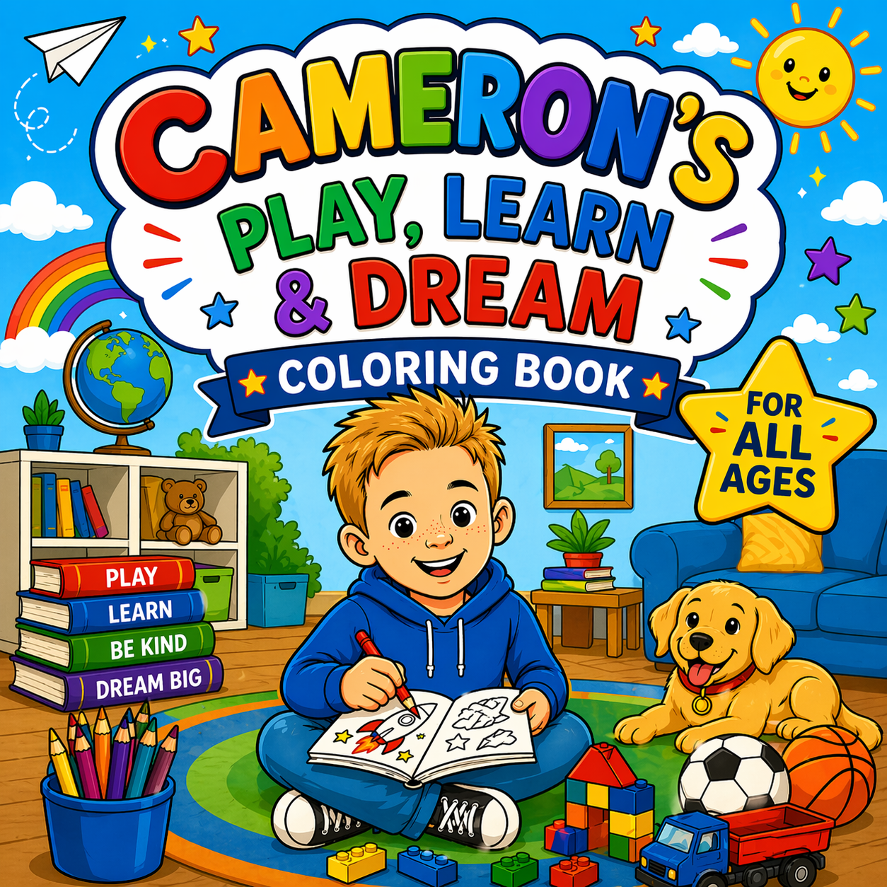 Cameron's Play, Learn, and Dream Coloring Book