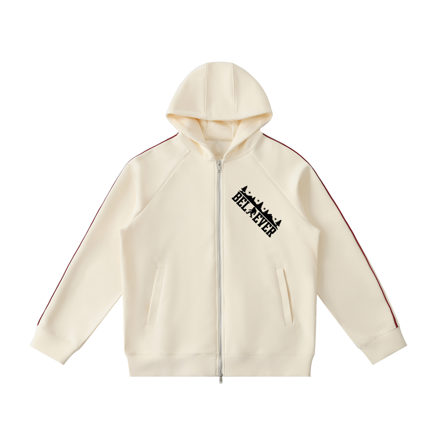 Heavyweight Raglan Sleeve Zip Hoodie