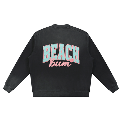 Sun Fade Heavyweight Baseball Jacket