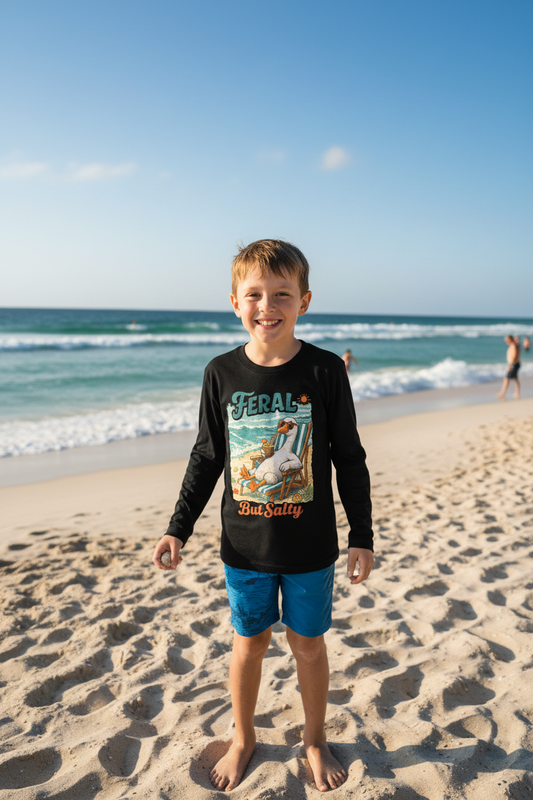 Kid's Drop Shoulder Long Sleeve T-Shirt