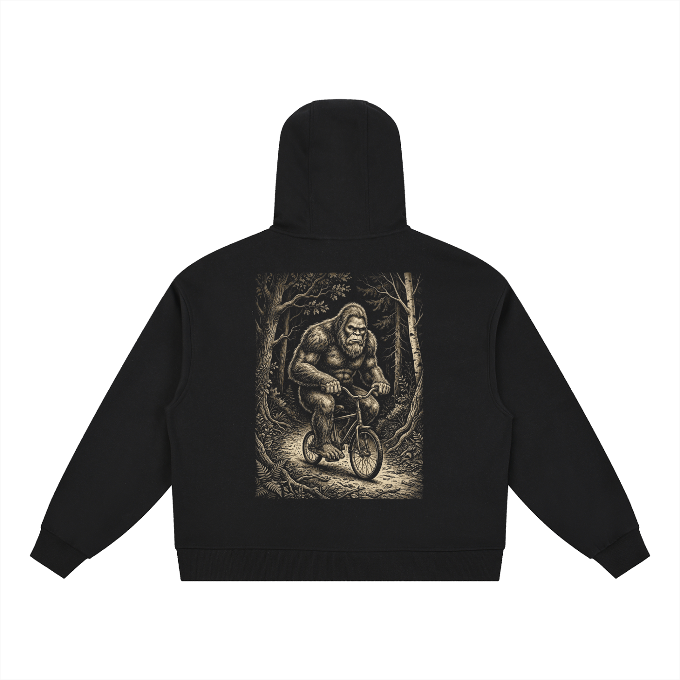 Boxy Button Placket Hoodie